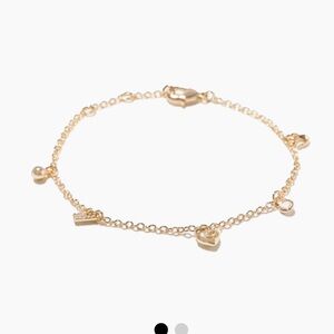 Coach Gold-Tone Charm Bracelet